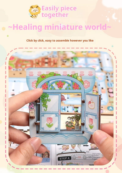 Casa Miniatura de Construcción Box Talk - Puzzle 3D de Bloques Creativos - Image 10