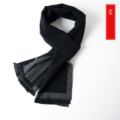 Bufanda de Cachemira Extendida Versátil para Hombre - Image 9