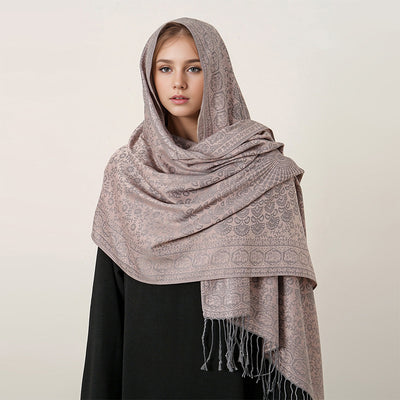 Bufanda Étnica Invernal con Borlas - Abrigo Cálido y Elegante - Image 20