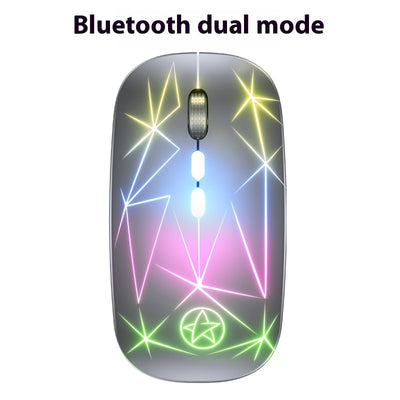 Ratón Inalámbrico Bluetooth Dual Mode con Luz LED, 5 Botones y Rueda de Metal - Image 10