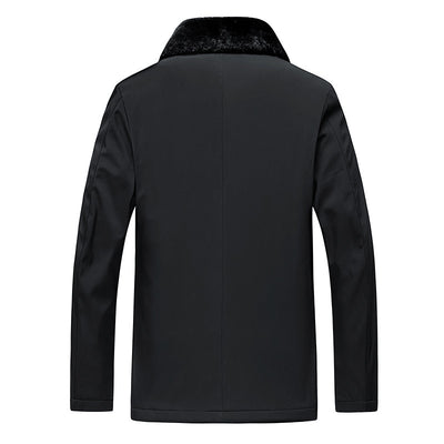 Abrigo Acolchado de Algodón con Cuello de Pelaje Cálido - Image 2