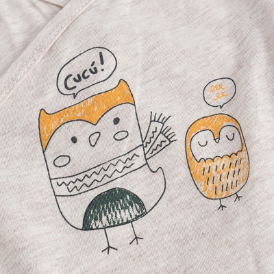 Body Manga Larga para Bebé Niño con Diseño Cartoon - Image 3