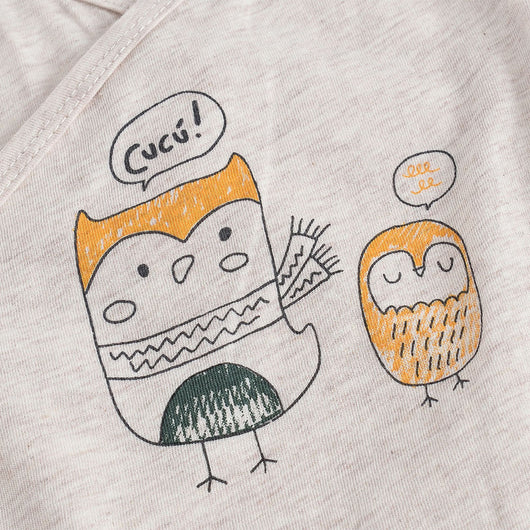 Body Manga Larga para Bebé Niño con Diseño Cartoon - Image 3