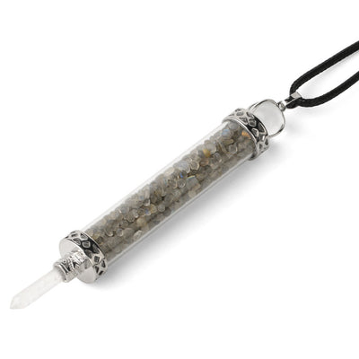 Colgante Cristal Rodolita con Alas - Botella de Deseos Artesanal - Image 27