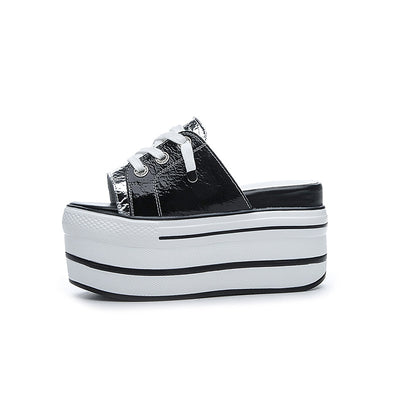 Sandalias Mujer Verano Suela Gruesa Acolchada Combinada - Image 6
