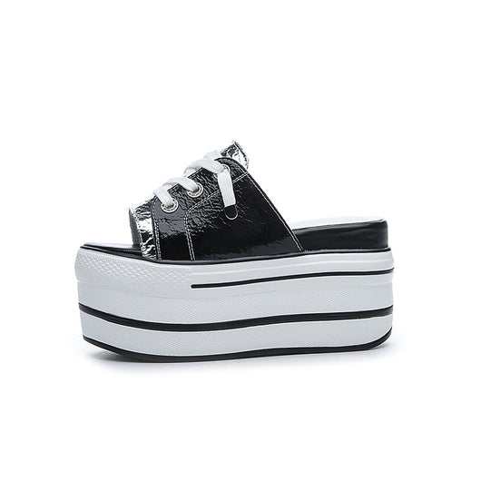 Sandalias Mujer Verano Suela Gruesa Acolchada Combinada - Image 6
