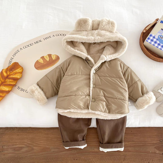 Abrigo Infantil Polar Forrado con Peluche