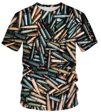 Camisetas Manga Corta Talla Grande Bullets - Sudaderas Cómodas para Hombre - Image 9