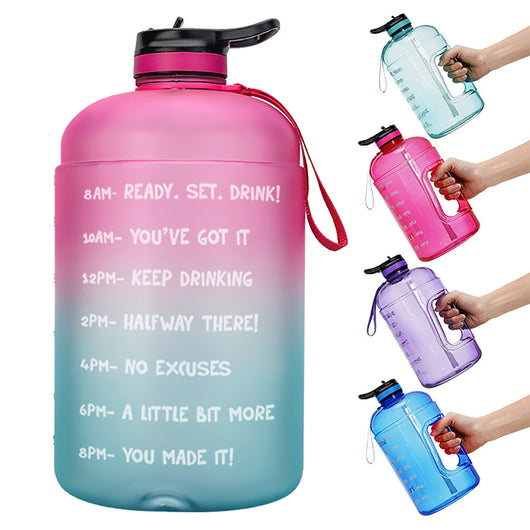 Botella de Agua QuiFit de 1 Galón con Popote - Libre de BPA para Deportistas