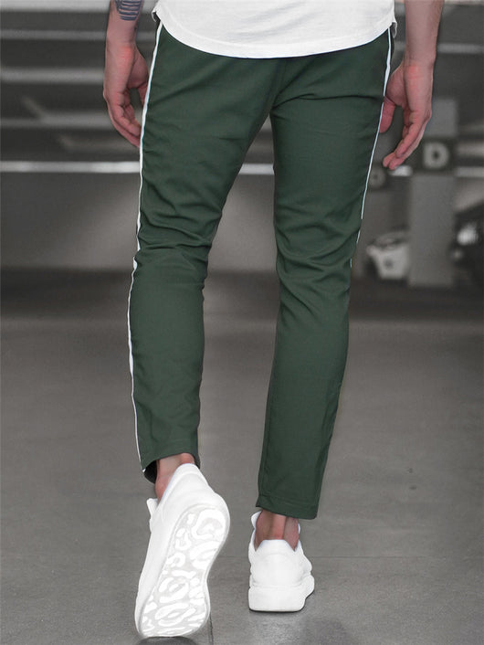 Pantalones Slim Ajustados con Rayas Horizontales para Hombre - Image 18