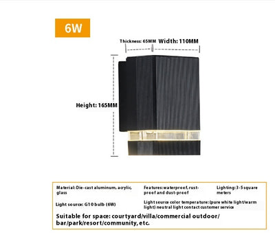 Lámpara de Pared Cuadrada LED Exterior Impermeable - Image 7