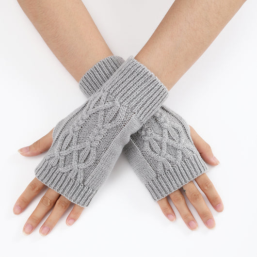 Guantes Tejidos Medio Dedo para Parejas - Lana Cálida Invierno Unisex - Image 22