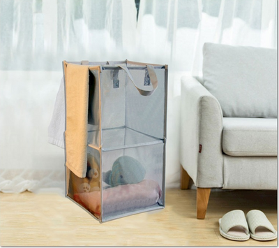 Cesto de Ropa Plegable y Giratorio para Baño - Image 10