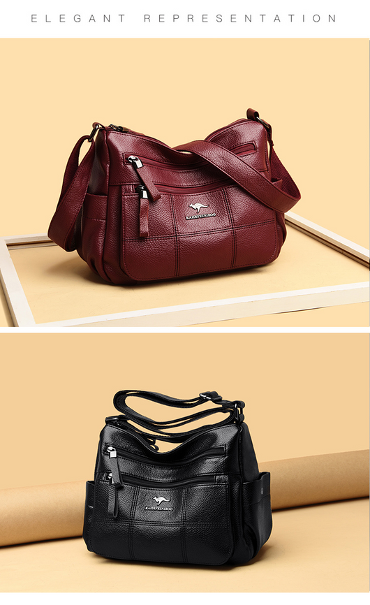 Bolso Crossbody de Cuero Genuino para Mujer - Gran Capacidad - Image 11