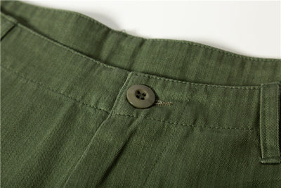 Pantalones Cortos Militares Retro con Múltiples Bolsillos - Image 10