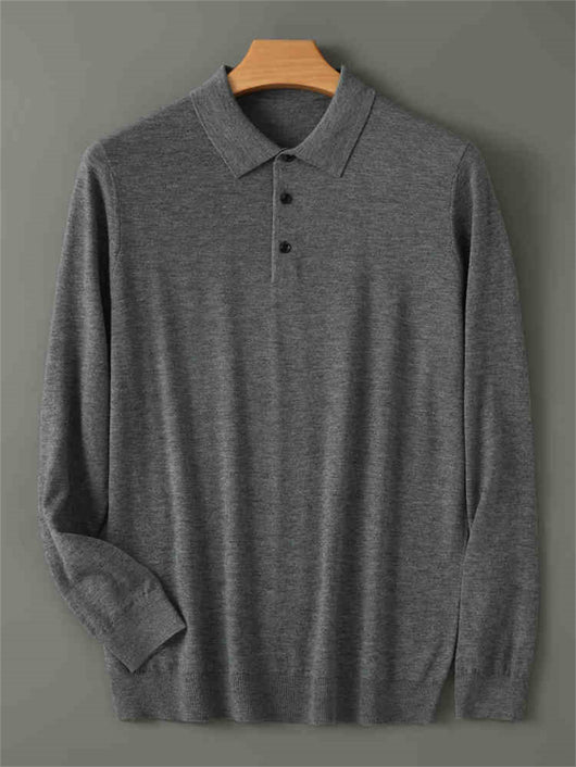 Suéter Cashmere Premium con Cuello Tipo Abrigo y Forro Térmico Grueso - Image 8