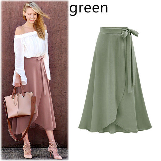 Falda Midi con Cordones Elegante para Mujer - Image 13