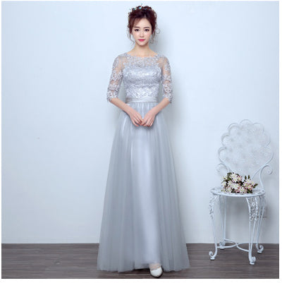 Vestido Champagne Hermandad Largo Medio - Image 6