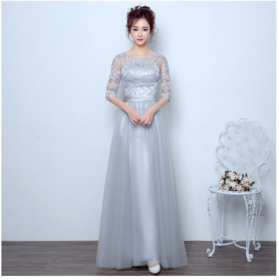 Vestido Champagne Hermandad Largo Medio - Image 6