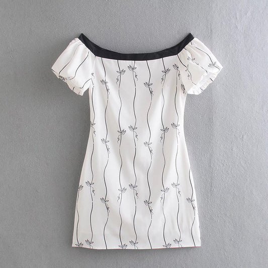 Vestido Slim Elegante con Detalles de Costuras en Contraste