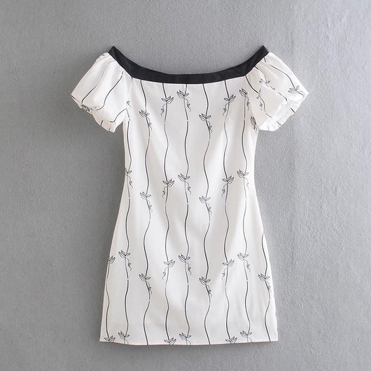 Vestido Slim Elegante con Detalles de Costuras en Contraste