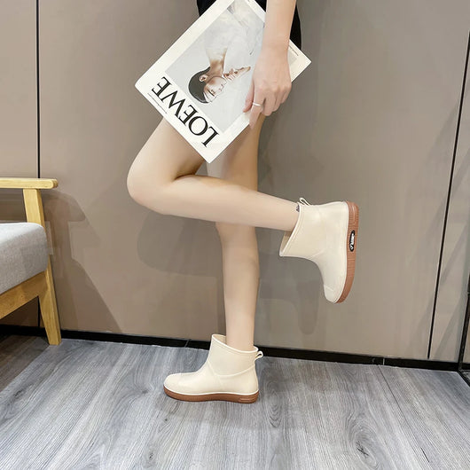 Botas Impermeables Cortas para Mujer - Estilo Moderno y Funcional - Image 14