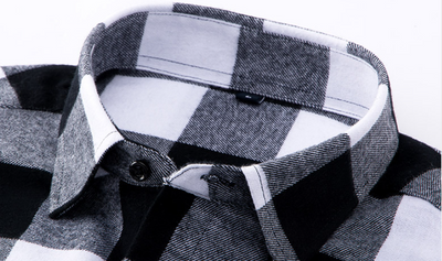 Camisa de Cuadros de Algodón Suave para Hombre - Diseño Moderno - Image 12