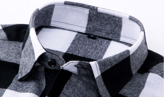 Camisa de Cuadros de Algodón Suave para Hombre - Diseño Moderno - Image 12