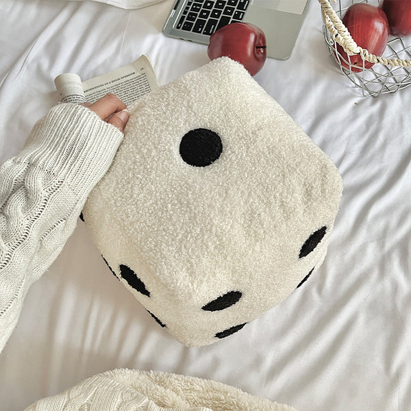 Cojín de Peluche Dado Decorativo para Sofá