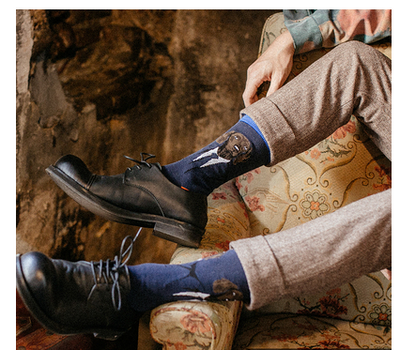 Calcetines Retro de Algodón Puro - Diseño Personalizado para Otoño e Invierno - Image 3