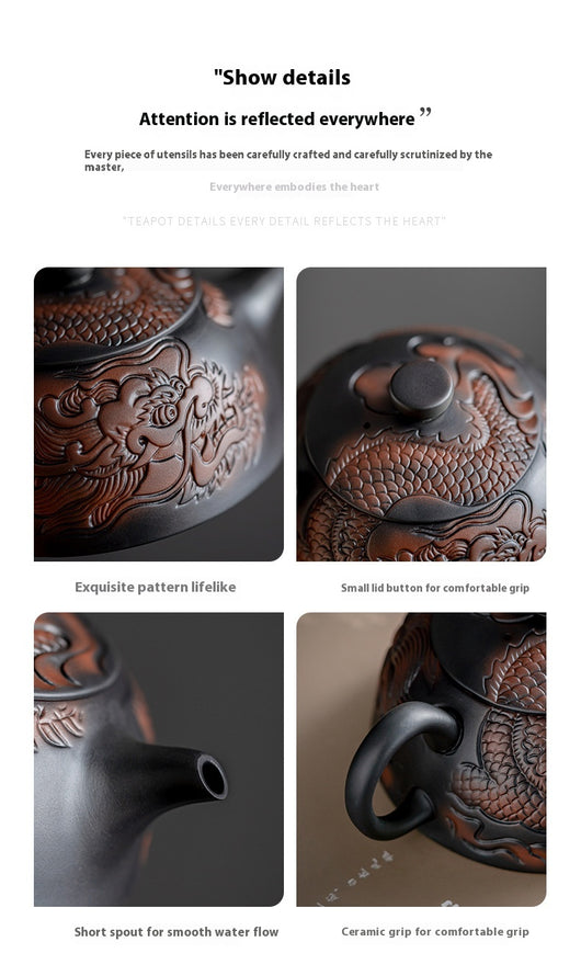 Tetera de Barro Púrpura Año del Dragón - Cerámica Artesanal Xianglong para Té Premium - Image 18