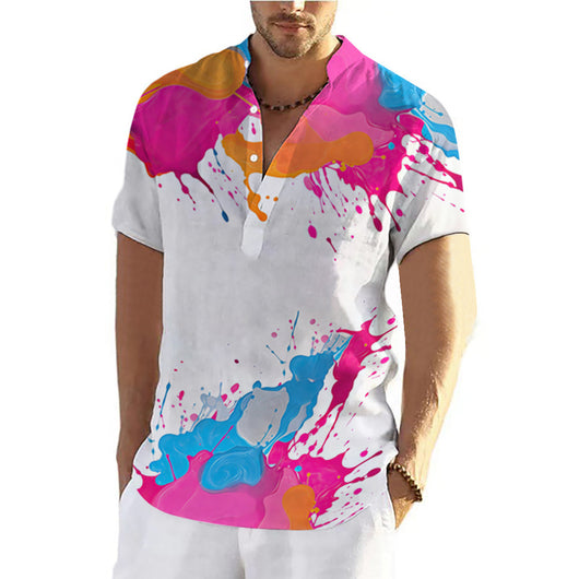 Playera Hombre Estampado Graffiti 3D Verano - Image 4