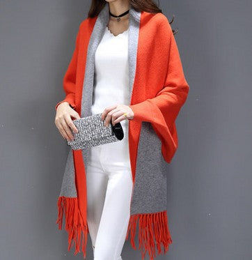 Cárdigan Capa con Flecos para Mujer - Suéter Abrigo Elegante - Image 17
