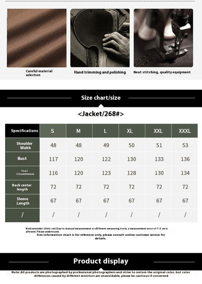 Chaqueta Casual Suelta con Cierre para Hombre - Image 7