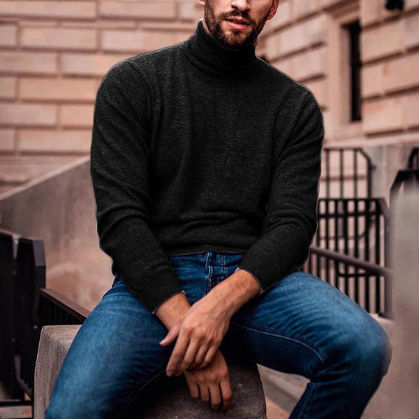 Suéter Cuello Alto Oversized en Punto Acogedor