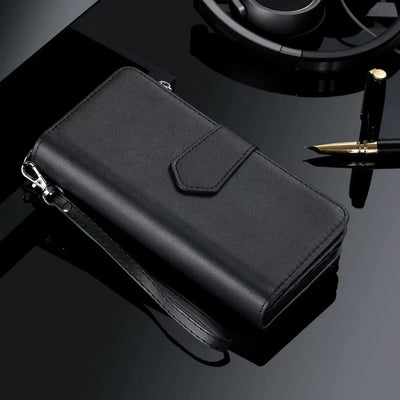 Funda de Cuero Dual con Cierre para Teléfono Móvil - Image 6