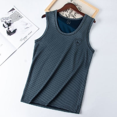 Camiseta Sin Mangas de Color Sólido para Hombre - Image 7