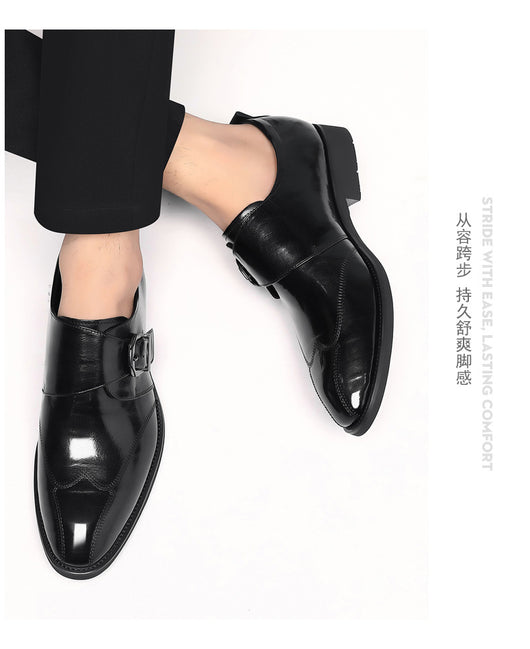 Zapatos de Cuero Casuales para Hombre con Hebilla y Bordado Termocrómico - Image 16