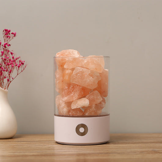 Lámpara LED de Sal del Himalaya con Luz de Cristal USB - Image 11