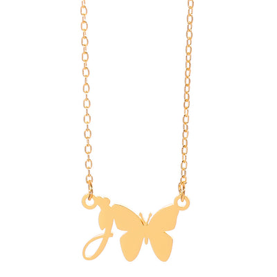Collar Colgante Mariposa con Inicial Personalizada - Image 65