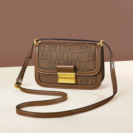 Bolsa Mensajera Retro Tofu de Un Hombro - Versátil y Elegante - Image 3