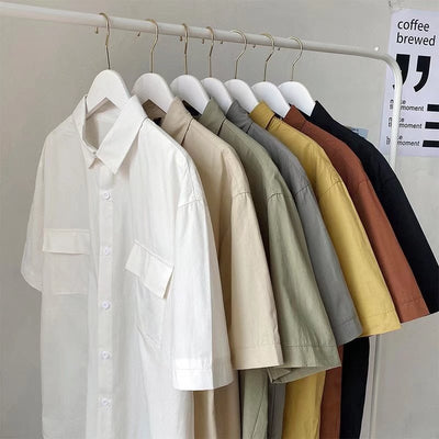 Camisa de Trabajo Coreana para Hombre - Estilo Moderno y Versátil - Image 18