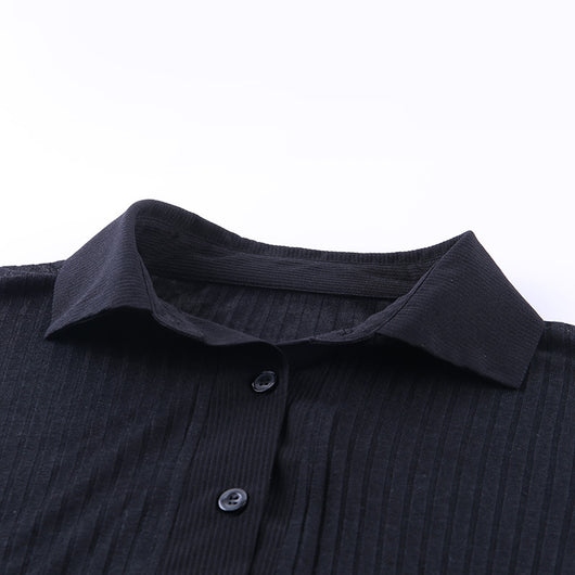 Blusa Larga Doble Botonadura Escotada para Primavera y Verano - Image 17