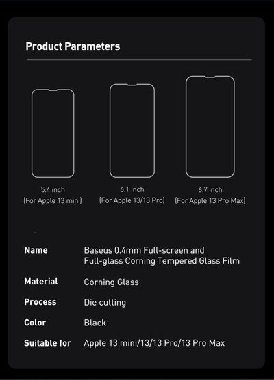 Protector de Pantalla Cristal Templado 0.4mm Corning para iPhone 5.4" - Image 14