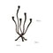 Candelabro De Rama De Hierro