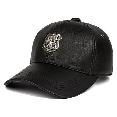 Gorro de Cuero de Oveja para Hombre - Calidez Premium