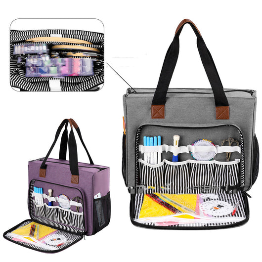 Bolsa Organizadora de Bordado Oxford Doble Capa para Hilos y Herramientas - Image 5