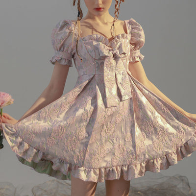 Vestido Lolita Princesa Alice Galaxy - Manga Puff y Moño - Image 7