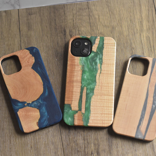 Funda para Móvil de Madera y Resina | Protección Anticaídas con Grano Único - Image 7