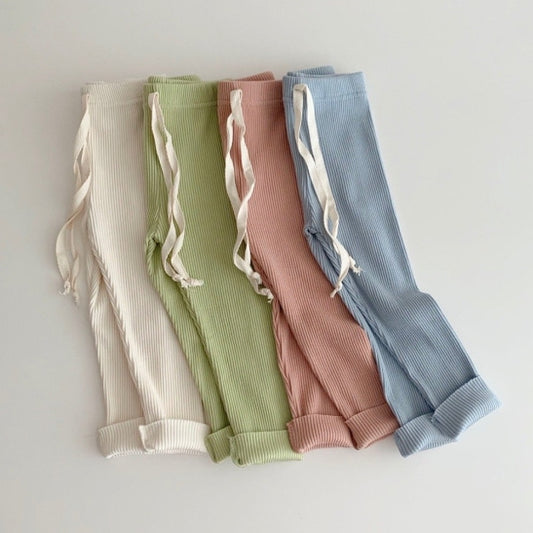 Leggings Elásticos con Cintura Ancha en Colores Pastel - Image 2